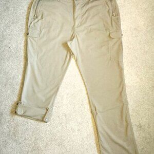 Clothing Arts Women’s Pick-Pocket Proof Travel Pants, Size 14 Regular, Beige